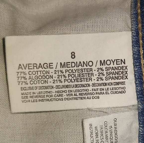 Gloria Vanderbilt Amanda Women's 8 Light Wash High-rise Stretch Straight Jeans - Picture 4 of 5